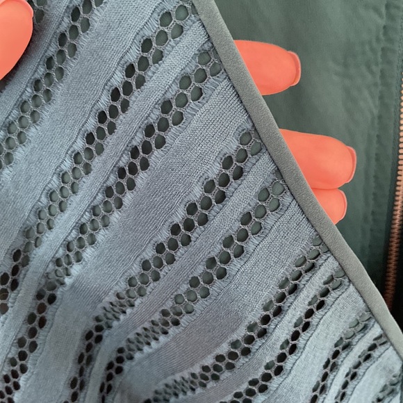 J Crew Green Eyelet Dress Size 2 - Picture 5 of 5